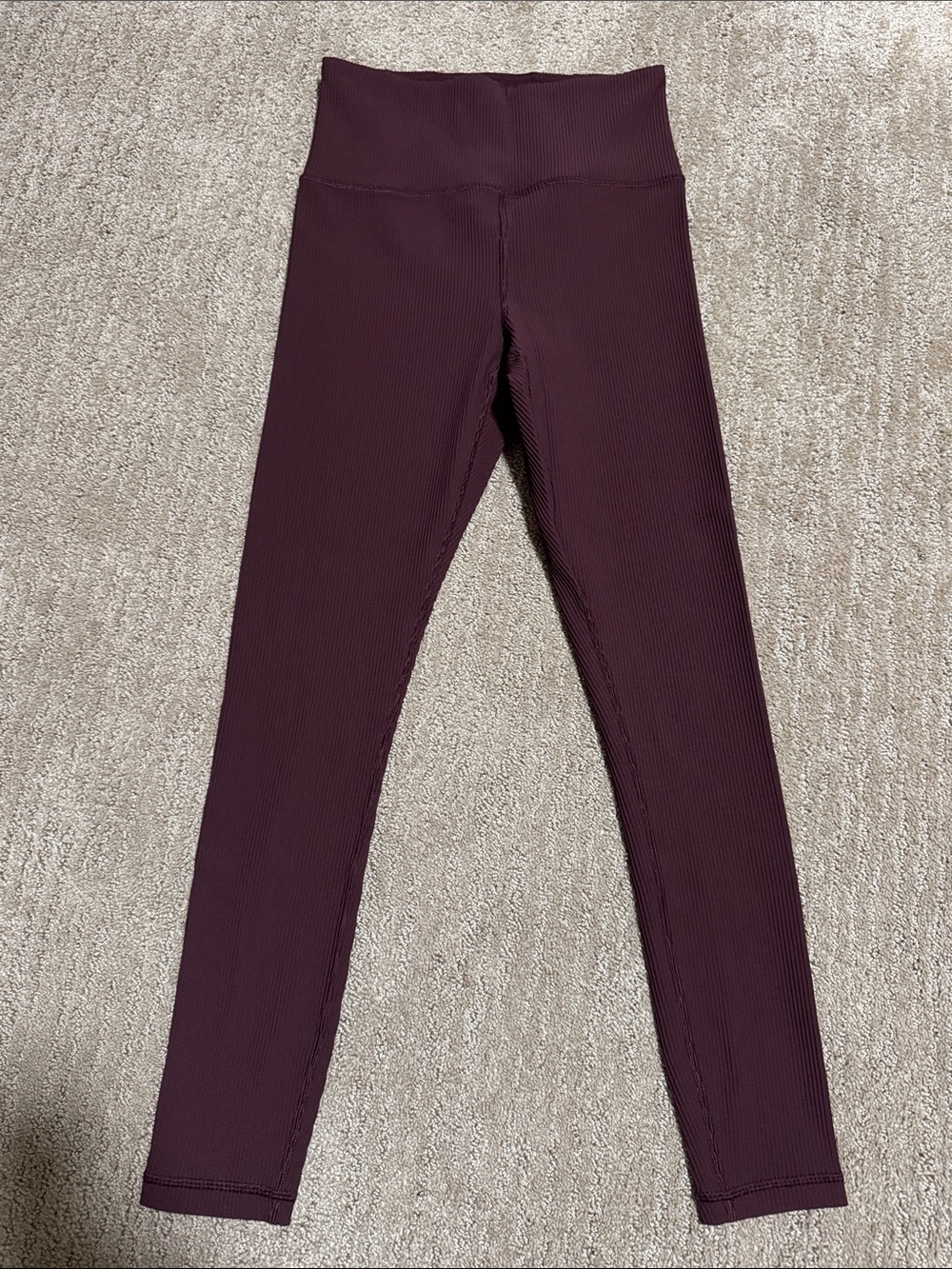 Athleta Ribbed High-Waist Leggings - Plum